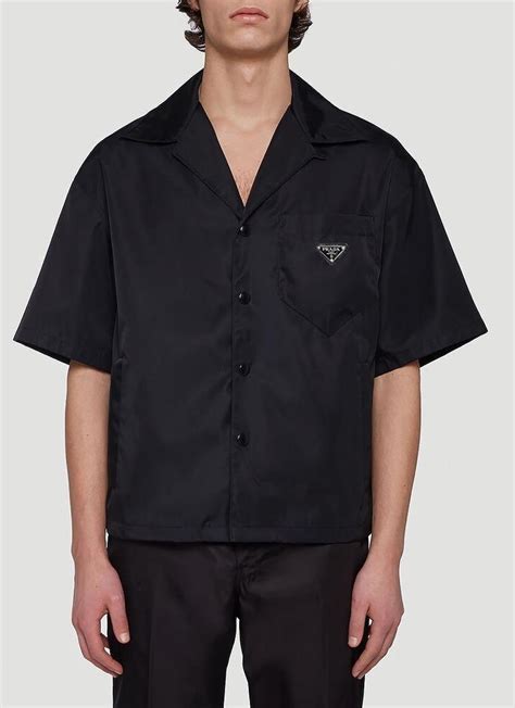 prada renylon shirt|Black Re.